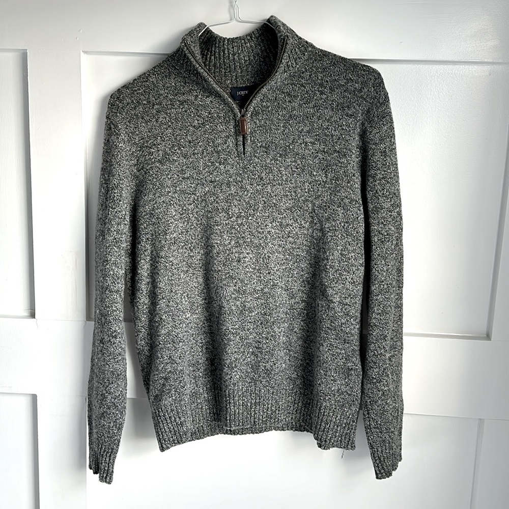 J Crew Quarter Zip Mens M Sweater